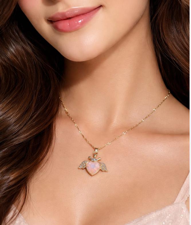 Amora Winged Heart Necklace