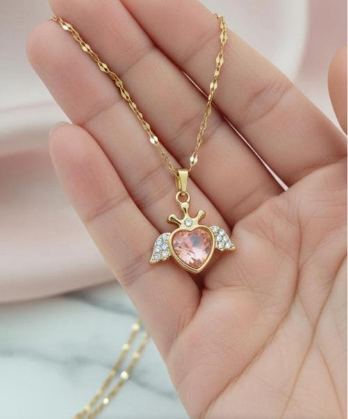 Amora Winged Heart Necklace