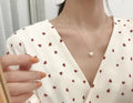 Pearl Heart Pendant Necklace