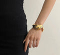 Sculptural Gold Statement Cuff